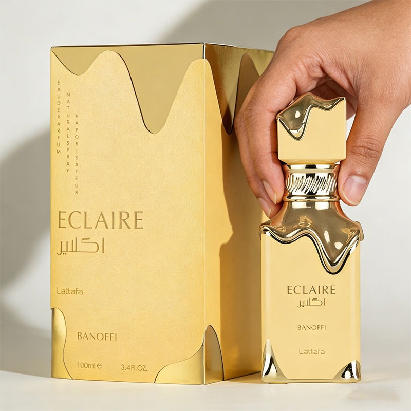 Lattafa Eclair EDP น้ําหอม สําหรับทุกเพศน้ำหอมอาหรับของ 100ml กลิ่นหอมหวานแนวขนมคาราเมลและนม