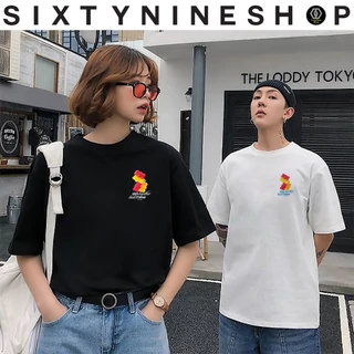 เสื้อยืดผ้าคอตตอน M-4XL พิมพ์ลาย " Gummy Bear " พร้อมส่ง