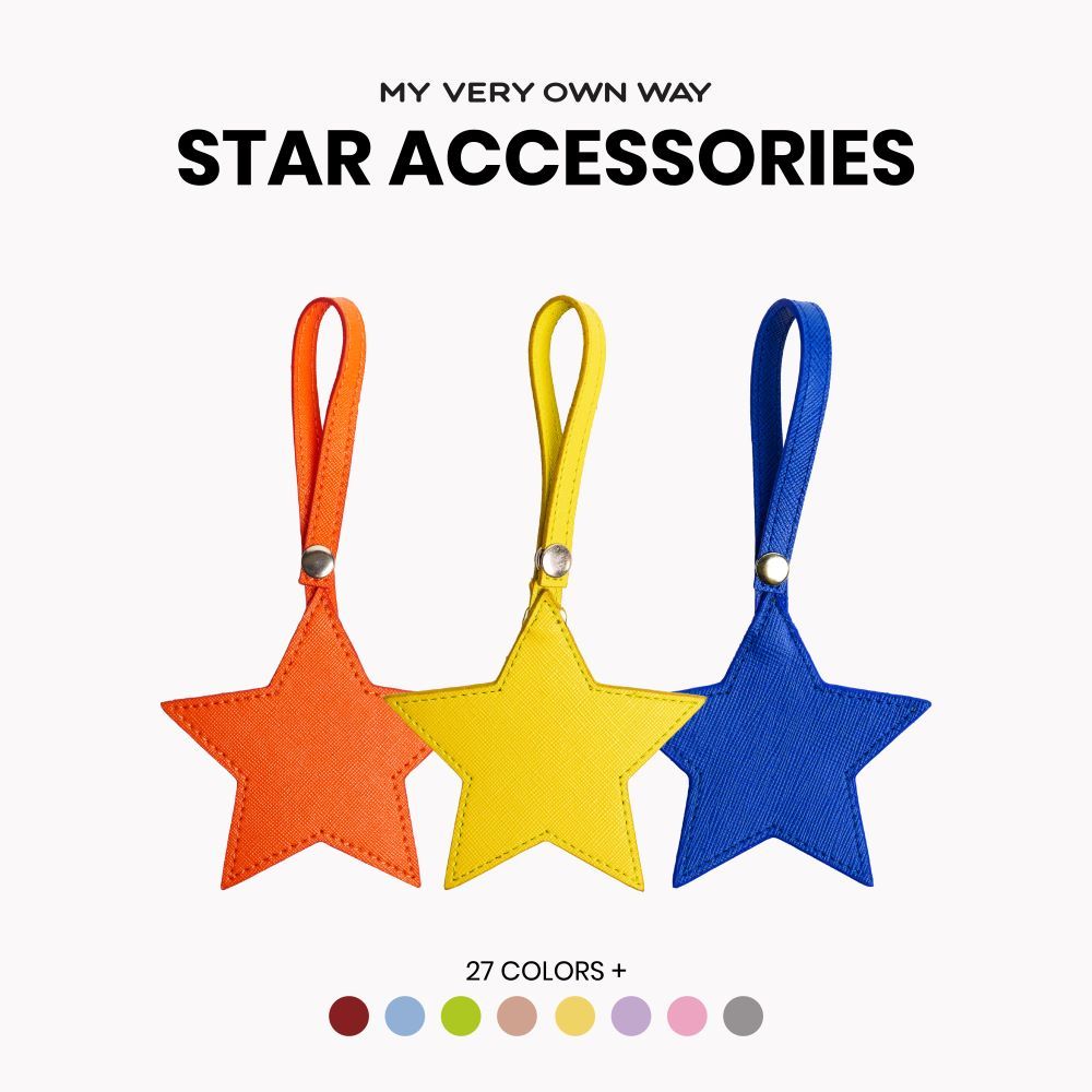 MyVeryOwnWay | Star Accessories - ที่ห้อยตกแต่งกระเป๋ารูปดาว ทรงขายดี ห้อยกระเป๋าแล้วน่ารักสุด ๆ  (มี 27 สี)