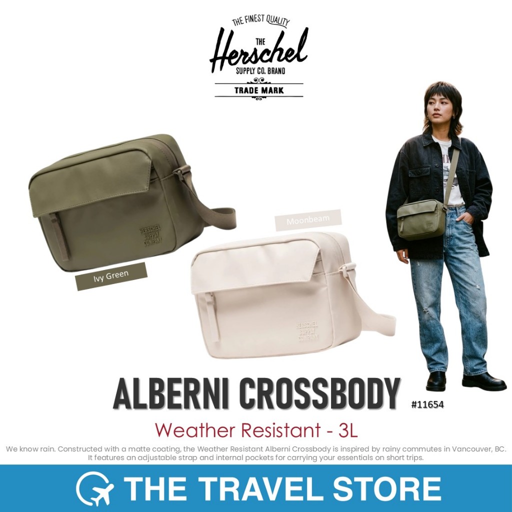 Herschel Supply ALBERNI Crossbody | Weather Resistant - 3L กระเป๋าสะพายข้าง พาดหัวไหล่ กันน้ำ ได้ดี