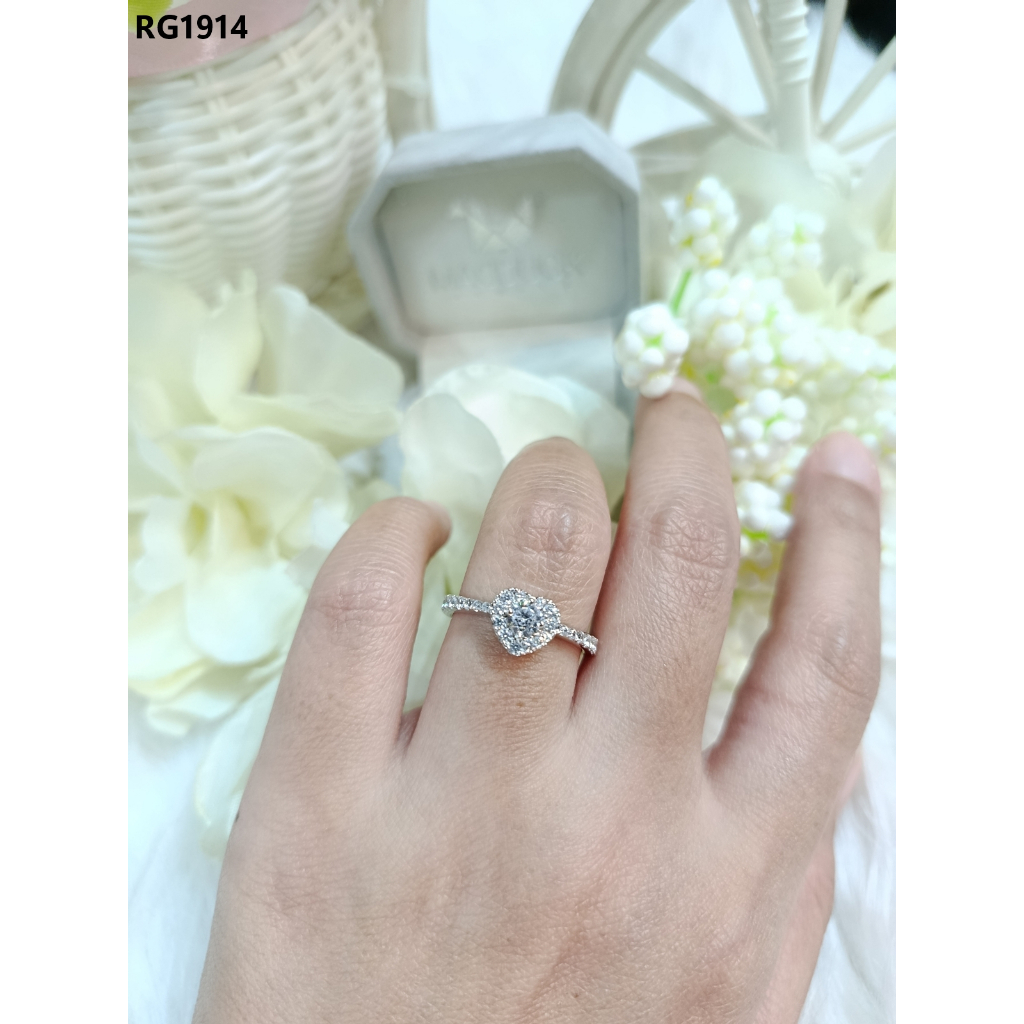 Madduckjewels แหวนเงินแท้ 925 CZ / โมอิส (Moissanite) / รูปที่ 4