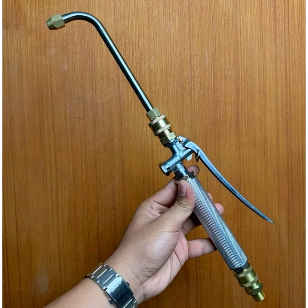 T11 หัวฉีดล้างแอร์ แบบมือบีบ1/4 ข้องอ90องศา แตกหักรั่วซึมเคลมฟรี คุณภาพสูง