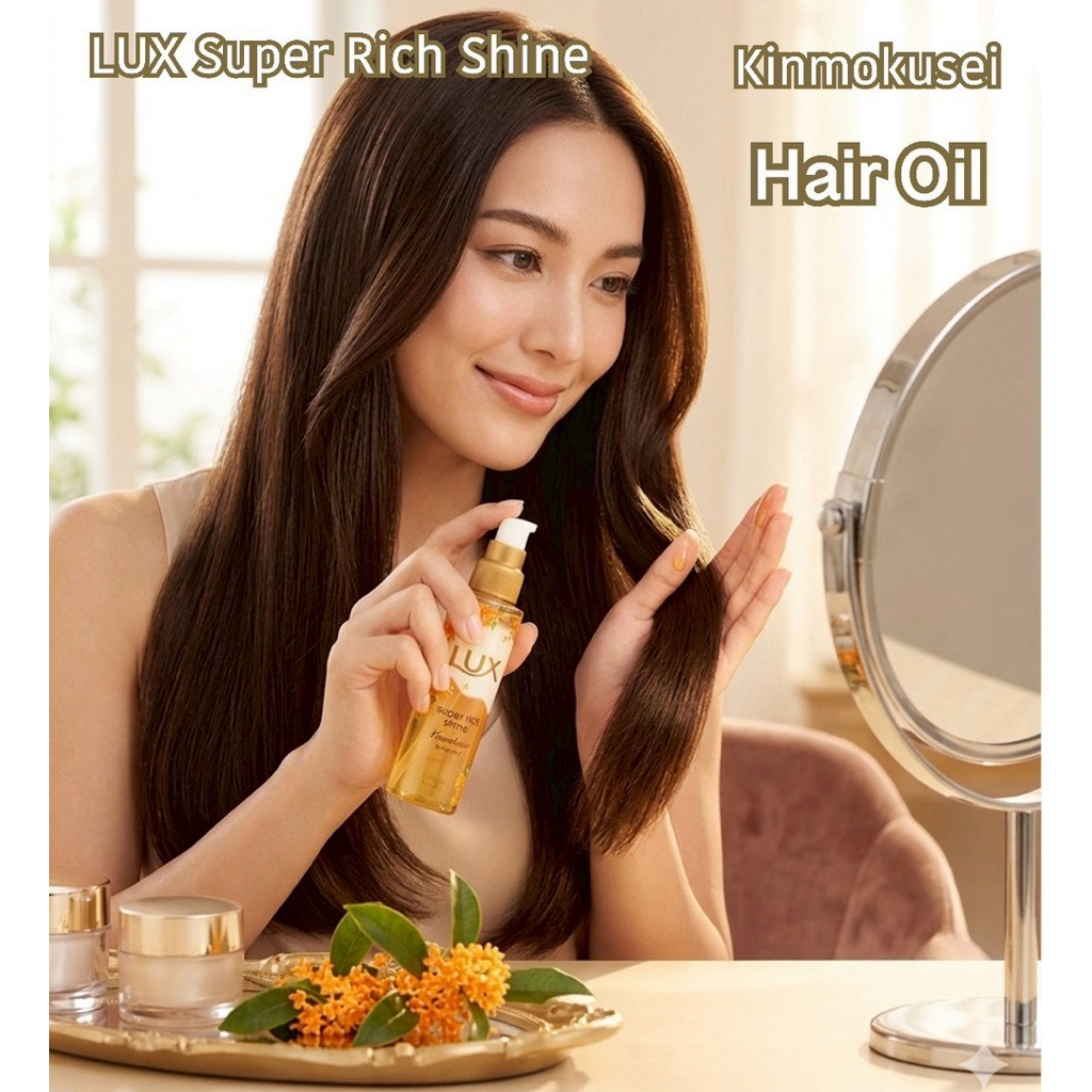 ลักส์ ซุปเปอร์ริสชายน์ ออยล์เซรั่ม สูตรรีแพร์&สูตรกลิ่นดอกอัสมันตัส 75ml.🇯🇵