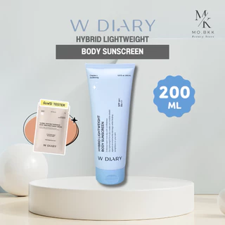 **NEW** W DIARY HYBRID LIGHTWEIGHT BODY SUNSCREEN SPF50 PA+++ 200 ml. กันแดดสำหรับผิวกาย wdiary