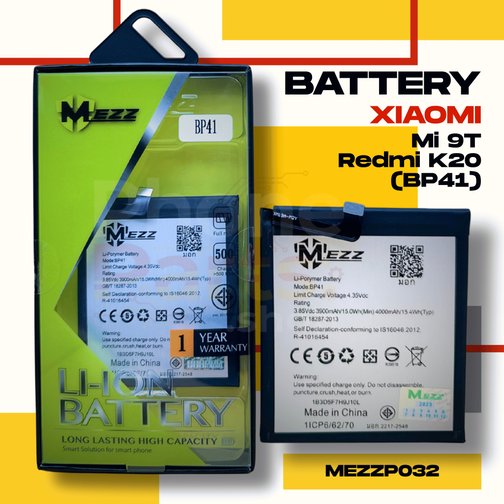 แบตเตอรี่ Battery Xiaomi Mi 9T/Redmi K20 (BP41)