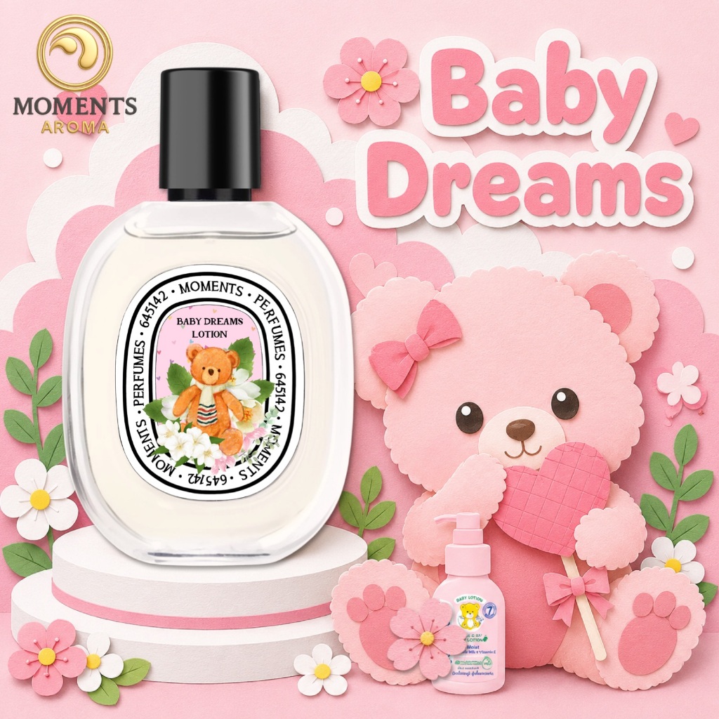 [MA-789] Moments Aroma น้ำหอมกลิ่น เบบี้ดรีม หอมนุ่มละมุนแบบโลชั่นเด็ก