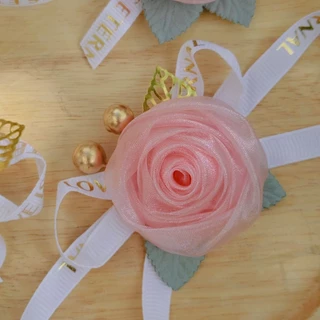 ข้อมืองานแต่ง สีชมพู สีเบจ ส่งไวจากไทย ส่งด่วน