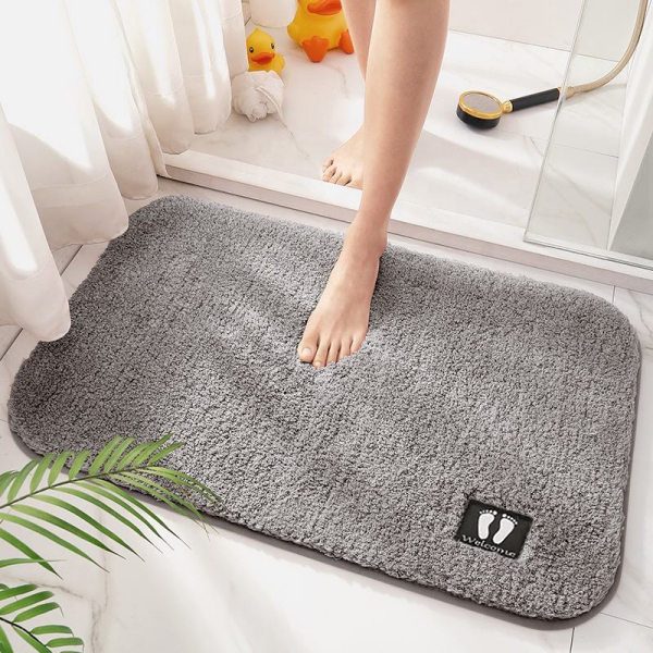 [พร้อมส่ง] พรมเช็ดเท้า 40x60cm ซักเครื่องได้ พรมเช็ดเท้าห้องน้ำ นุ่ม และกันลื่น ดูดซับน้ําได้ดี