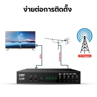 กล่องทีวี wifi กล่องรับสัญญาณ ดิจิตอลทีวี DVB-T2/C 4K กล่องรับสัญญาณทีวีดิจิตอล TIKTOK YOUTUBE TVBOX