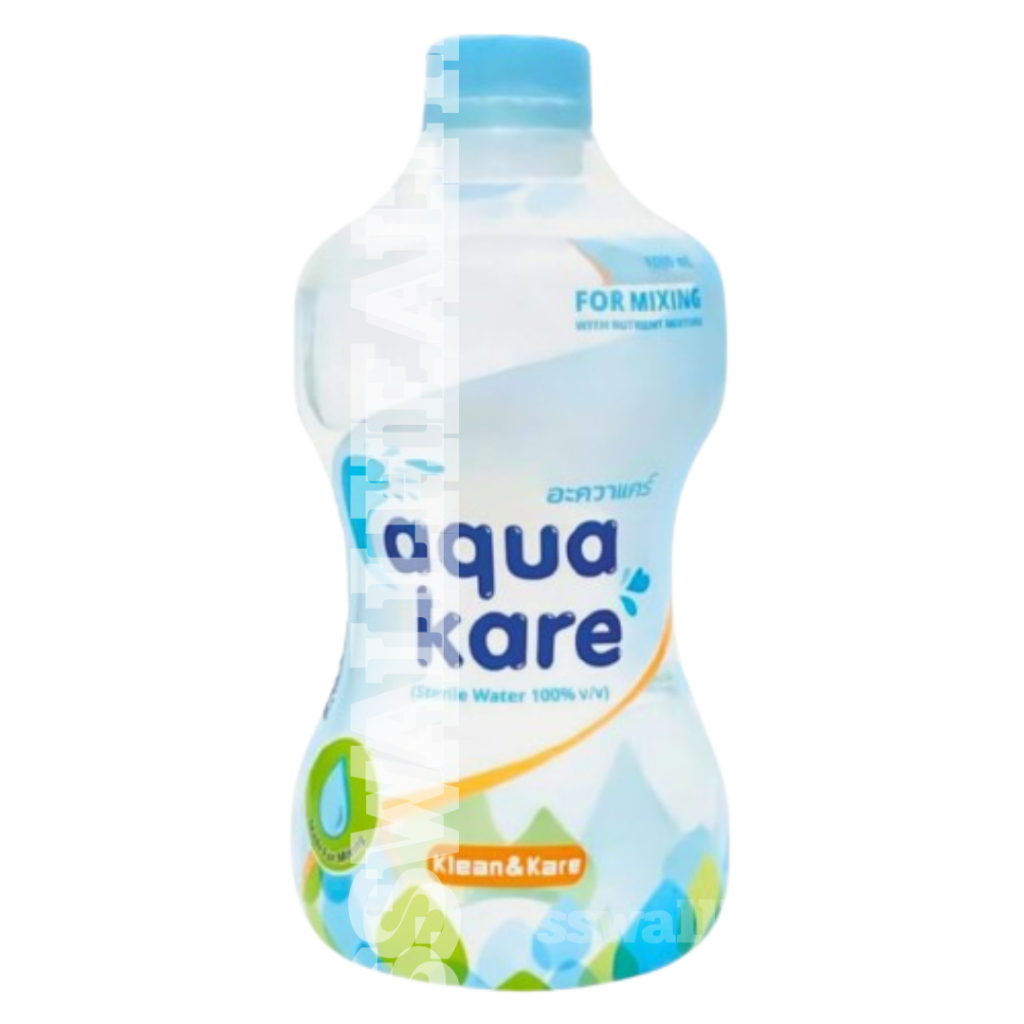 น้ำสเตอริไลซ์ Aqua Kare 1000 มล. สำหรับผสมอาหาร