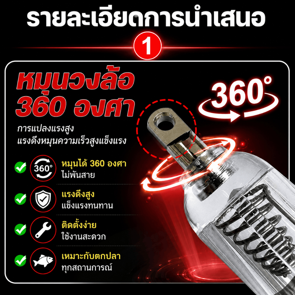 โคมไฟ LED รูปปลา ใช้แบตเตอรี่ แบบพกพา สําหรับตกปลากลางแจ้ง ราคา ถูกที่สุด ดีลบีเคเค แกลเลอรีภาพที่ 4
