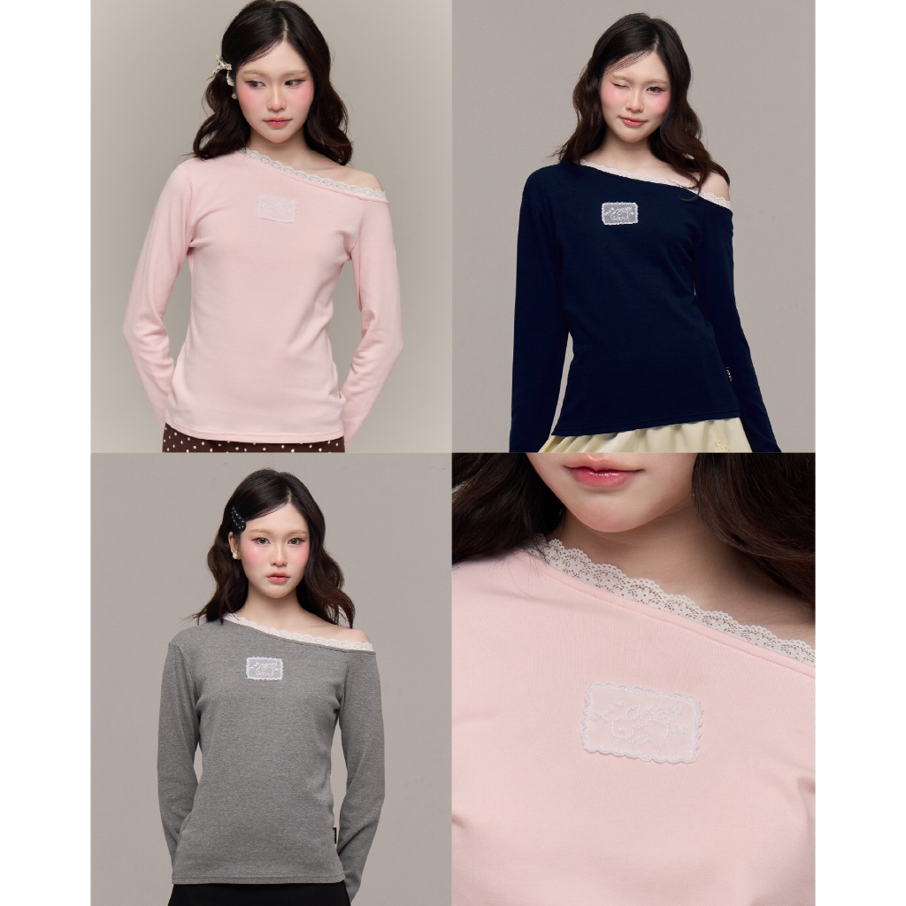 prey เสื้อปาดไหล่ mira top