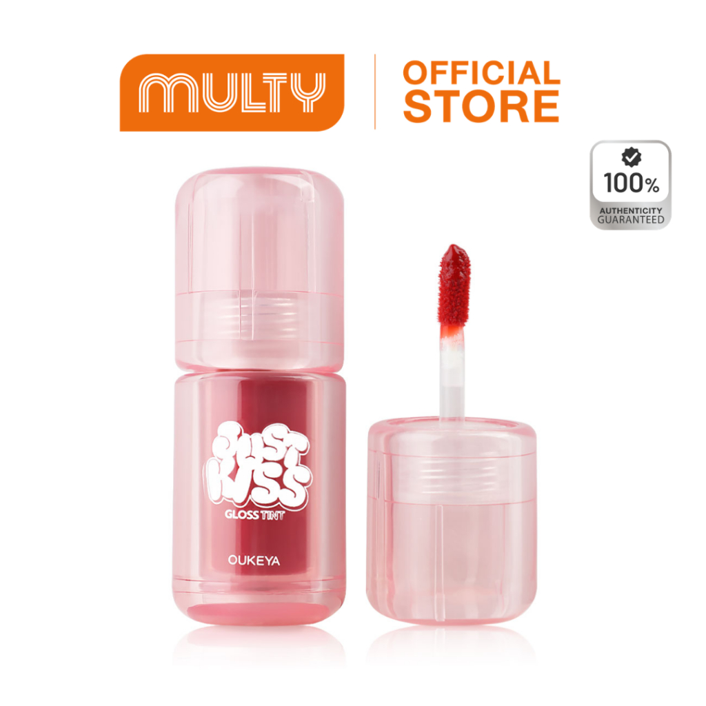 OUKEYA Just Kiss Lip Gloss Tint 2.5 g. ลิปกลอสทิ้นท์ ทิ้งสเตนสี