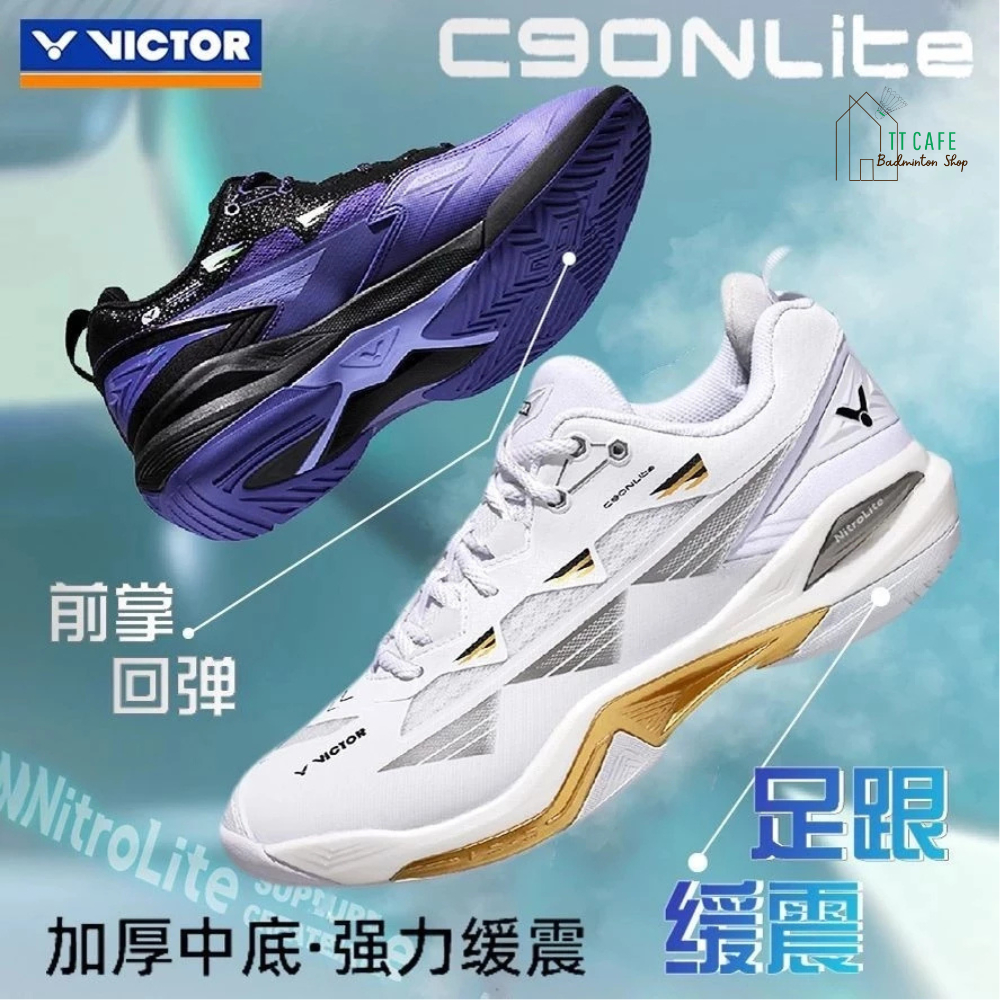 VICTOR รองเท้ากีฬาแบดมินตัน รุ่น C90 Nitrolite ลิขสิทธิ์แท้จาก VICTOR SPORT THAILAND