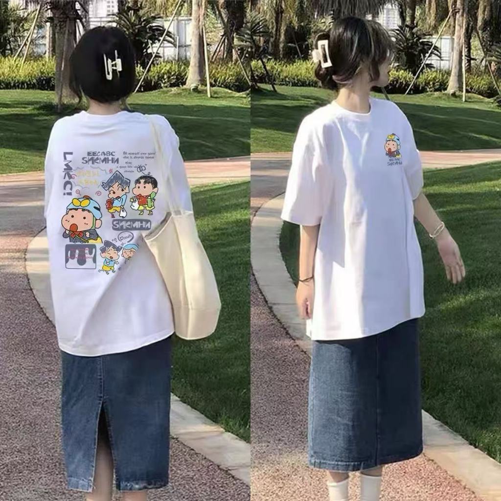 BKK Vibe เสื้อยืดแขนสั้นลายการ์ตูนญี่ปุ่น Xiaoxin ไซส์ใหญ่พิเศษ สำหรับผู้ชายและผู้หญิงในฤดูร้อน เสื้อแขนสั้นคู่รัก ราคา ถูกที่สุด ดีลบีเคเค แกลเลอรีภาพที่ 4