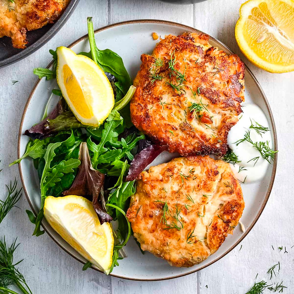 Salmon burgers x2 250g - เบอร์เกอร์แซอลมอน 2ชิ้น 250กรัม