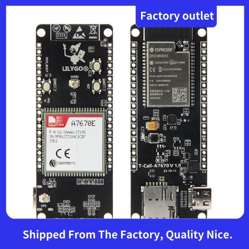 Lilygo T-Call A7670 4G 2G ESP32 Development Board A7670E LTE GSM เครือข่าย ESP32-WROVER-E WiFi บลูทูธไร้สายโมดูลทนทาน