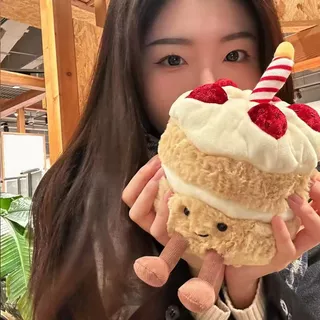 ✨ตุ๊กตาเค้กวันเกิด 🍰HAPPY BIRTHDAY CAKE มีไฟ LED มีเสียงเพลง ตุ๊กตา ของขวัญวันเกิด