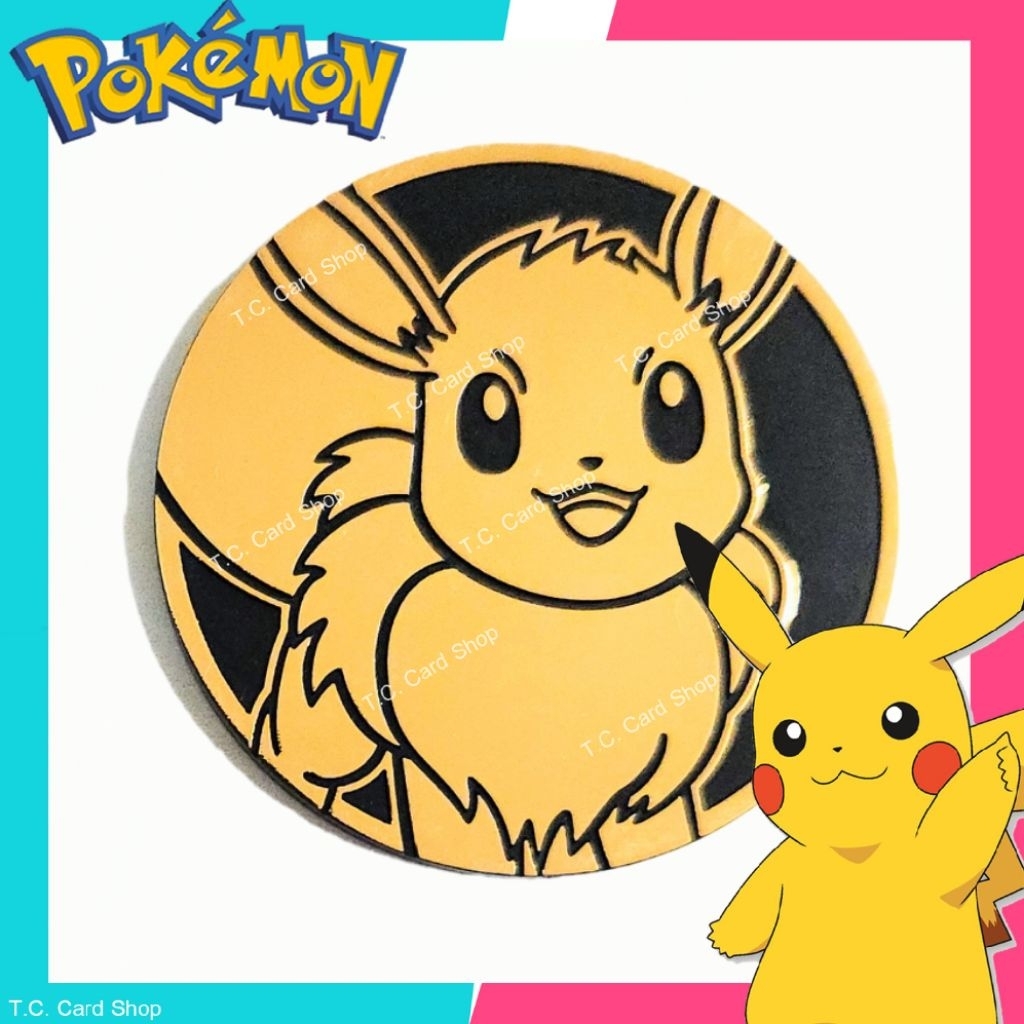 Pokemon TCG - เหรียญโปเกมอน, ลูกเต๋า, ป้ายสัญลักษณ์ - Pokemon Coin, Pokemon Damage Counter Dice