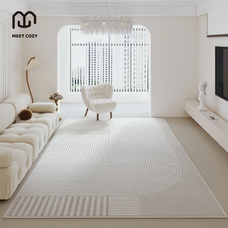 MEET COZY พร้อมส่ง!! พรมตกแต่งบ้าน Loop Rugs สไตล์มินิมอล พรมปูพื้นห้องนอน สีสวย พรมปูพื้น#1 DF-Anc