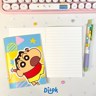 Crayon Shinchan Notebook สมุดโน้ตชินจัง A5/A6 สมุดมีเส้น กระดาษ 75 แกรม