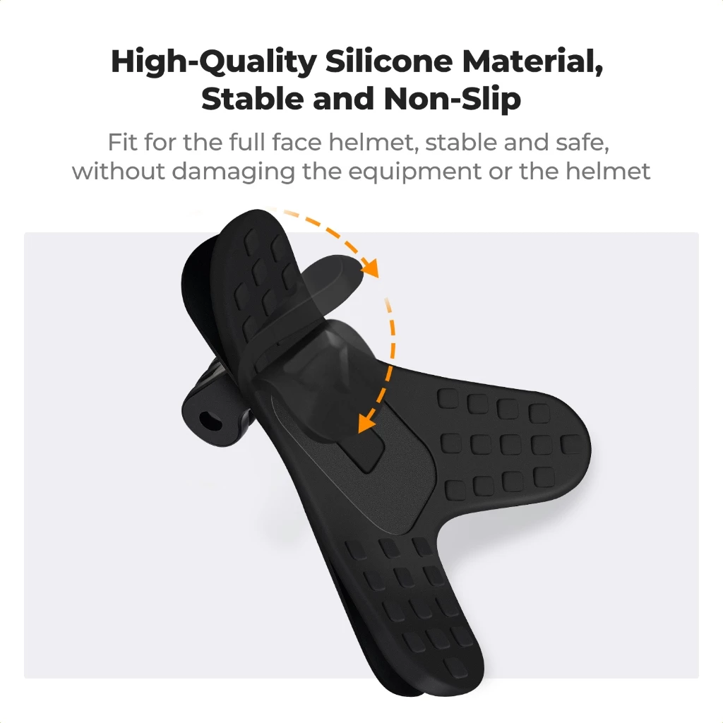 K&F CONCEPT ขายึดหมวกกันน็อค Helmet Chin Strap stand mount สําหรับ GoPro DJI Action 4/5 Pro Insta360 thumbnail 5