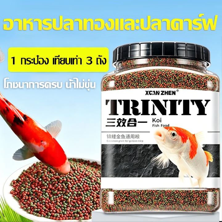 โปรตีนสูง อาหารปลาคาร์ฟ กุ้ง ปลา ฟื้นสี เพิ่มการเจริญเติบโต ดูดซึมง่าย สูตรธรรมชาติ น้ำไม่ขุ่น เม็ดแน่นเต็มเม็ด