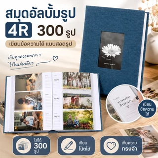 สมุดอัลบั้มรูป 4R แบบสอด ใส่ได้ 200/300 รูป เขียนข้อความได้ Photo Album