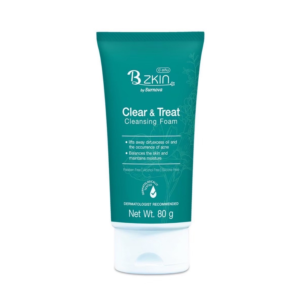 [ของแถม] BZkin Clear Treat Cleansing Foam 80 g. NORA cosmeti