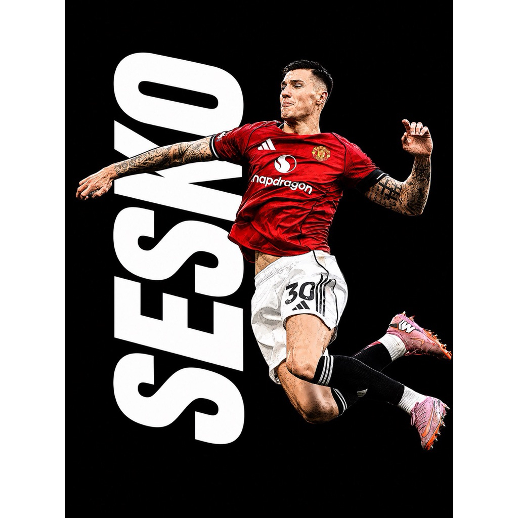 Benjamin Sesko สกรีนด้วย Dtg คุณภาพสูง