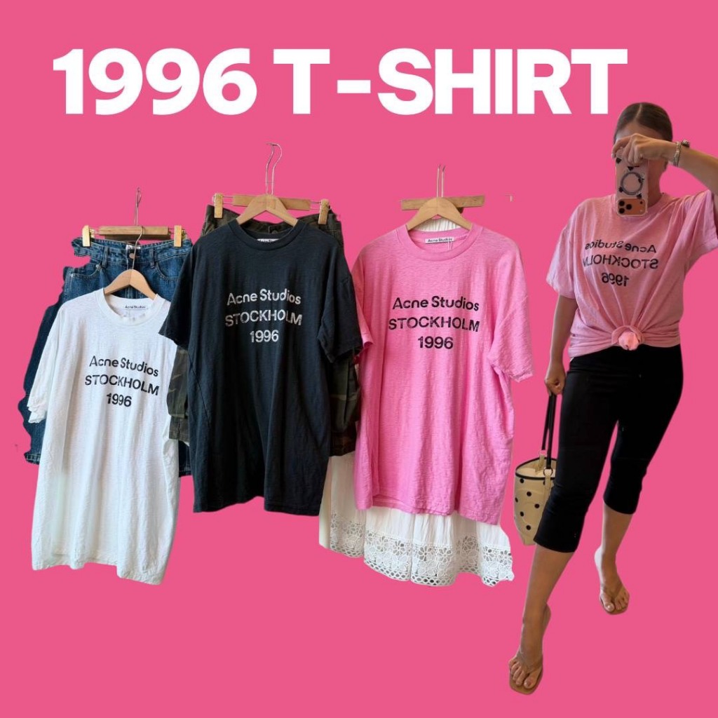 เสื้อยืดวินเทจลายฟร้อนถลอกเซอร์ๆ  1996ผ้าไม่หนา