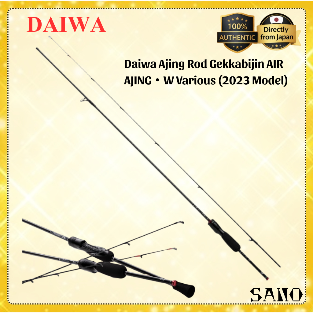 Daiwa Gekkabijin AIR AJING W 2023 Light Game Spinning Rod for Ajing Saltwater
