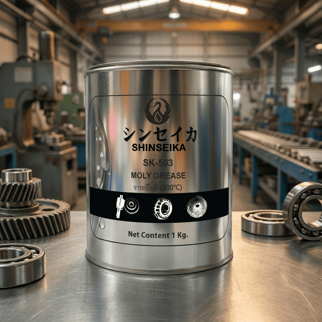 Shinseika SK-503 MOLY GREASE  จาระบีโมลี่ 1 Kg.