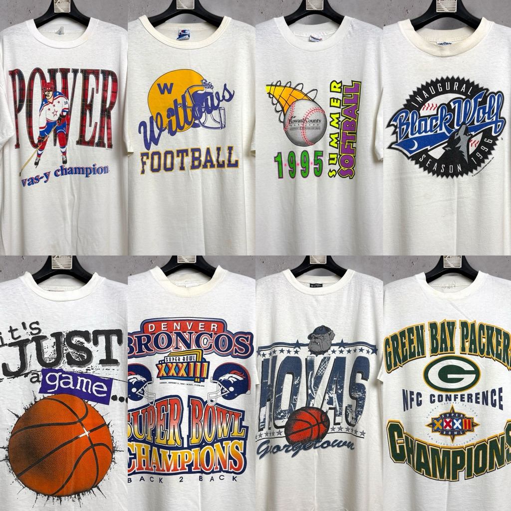 เสื้อทีม ผ้าขาวรุ่นเก่า 90s