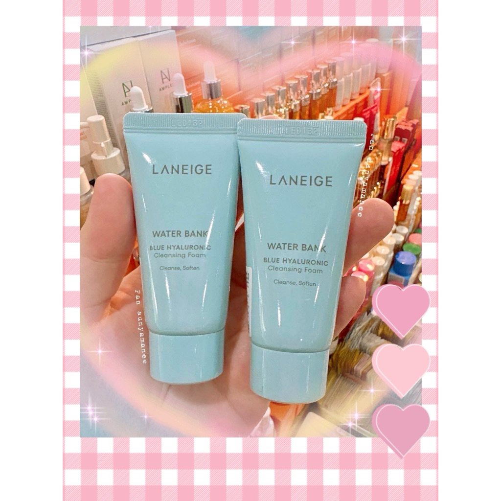 ♥️(โฟมล้างหน้า)(ทำความสะอาดผิวหน้า)(✅ของแท้💯%‼️) water bank blue hyaluronic cleansing foam 30ml