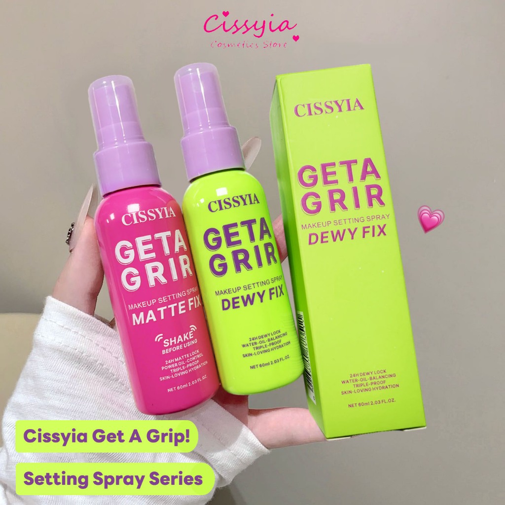 Cissyia Get a Grip Long Lasting Makeup Setting Spray สเปรย์ล็อคเมคอัพติดทน คุมมันตลอดวัน 60ml