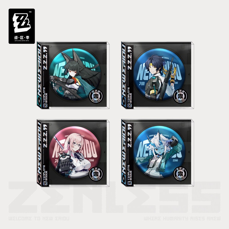 [ NEW พร้อมส่ง] Zenless Zone Zero เข็มกลัด Official Tachie Serise Badge Standee