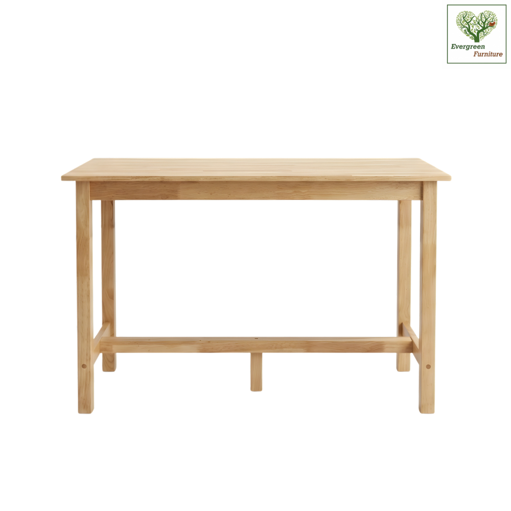 Evergreen Furniture โต๊ะบาร์ไม้ยางพารา โต๊ะบาร์ทรงสูง ยาว 150 ซม สูง 90 ซม TH-1549 (ราคาเฉพาะโต๊ะ)