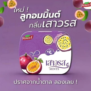 ลูกอมมิ้นท์ น้ำตาล0%(35 เม็ด)ลูกอมมิ้นต์ กลิ่นผลไม้ พีช สับปะรด สับปะรด 3รส เม็ดจิ๋ว กำจัดกลิ่นปาก Mint candy