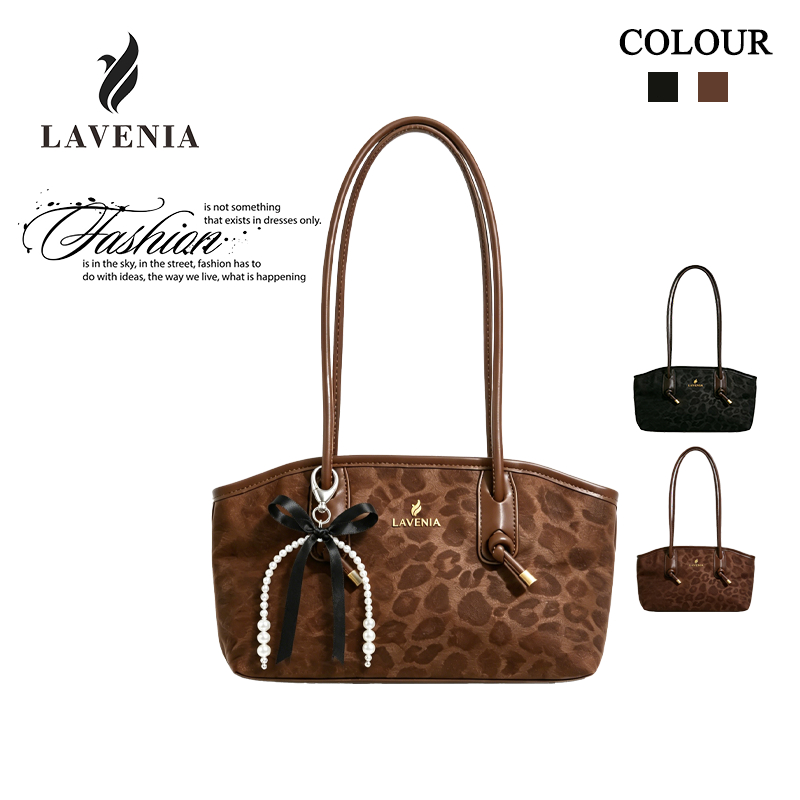กระเป๋าถือผู้หญิง LAVENIA ทรงกระเป๋าโท้ต ลายเสือดาวแฟชั่น สะพายไหล่สบาย จุของจำเป็นได้ครบ เหมาะสำหรับใช้ทุกวัน