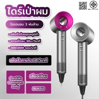 MHL-01 ไดร์เป่าผมลิมิเต็ด  ผมแห้งเร็วพิเศษ เสียงเบา ไดร์เป่าผมไอออนปรับลมเย็นลมร้อนได้