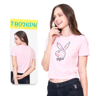 PLAYBOY 06PB เสื้อBABY เสื้อผ้าผู้หญิง/เสื้อ/เสื้อยืดสีดำ รุ่น P1WT265TB025BK P1WT265TB026