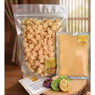 เซ็ตข้าวแต๋นดิบ ฉ่ำ ว้าว 1 กิโล O-CHAO 🍯+น้ำตาล500กรัม จุกๆ+ถุง10ใบ พร้อมขาย