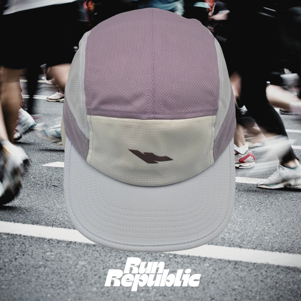 หมวกวิ่งเทรล KIPRUN - KEEP ON RUNNING รุ่น Trail running 5-PANEL Multicolor UNISEX