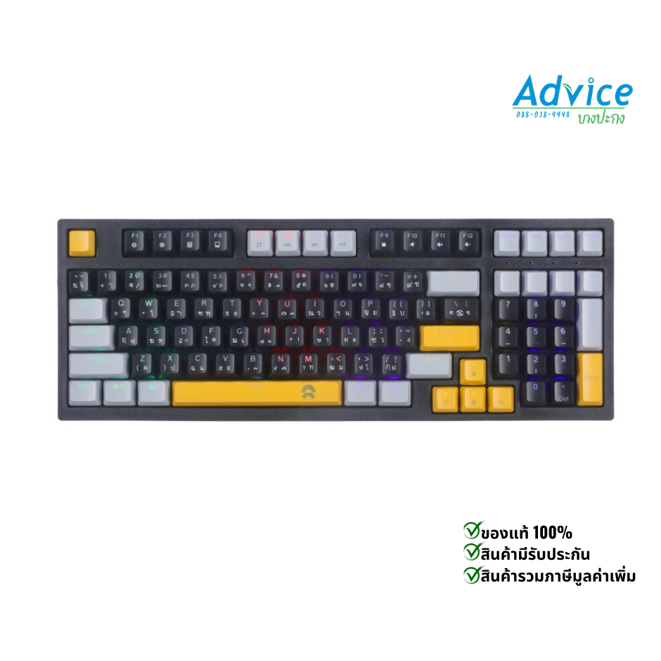 KEYBOARD OKER K98 BLACK (BLUE SWITCH คีย์บอร์ด)=A0169441