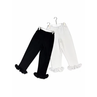 colourblocmatter - Zuri Pants กางเกง 5 ส่วน ชายระบาย มี 2 สี