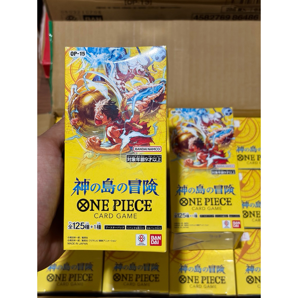 (พร้อมส่งวันพีซ OP-15 เรทตั้นเทปเขัยว‼️) One Piece Card Game BOOSTER PACK -Adventure on KAMI’s Island- [OP-15] ของแท้‼️