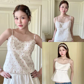 Cintage♡ CT2200 สายเดี่ยวระบายลูกไม้Lyla14 💕