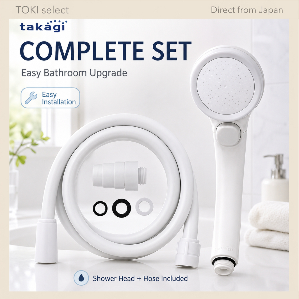 takagi Kimochiii Shower Hose Set Complete Bathroom Shower Upgrade JSB1122
