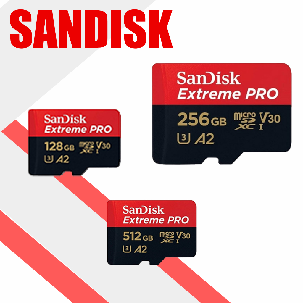 Sandisk ori Extreme Pro micro SDcard 1TB 512GB 256GB 128GB 32GB 64GB การ์ดหน่วยความจำ U3 อะแดปเตอร์
